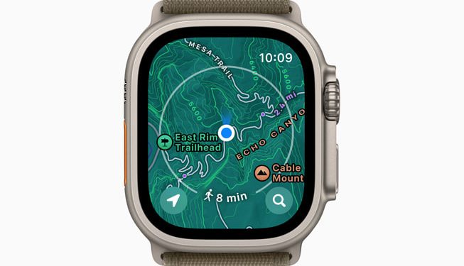 Offline maps Apple Watch