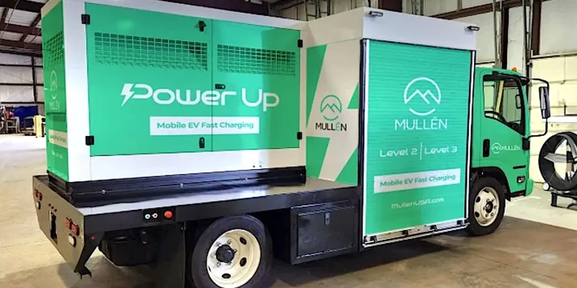 mobile EV charging truck