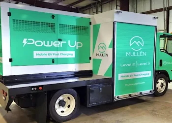 mobile EV charging truck