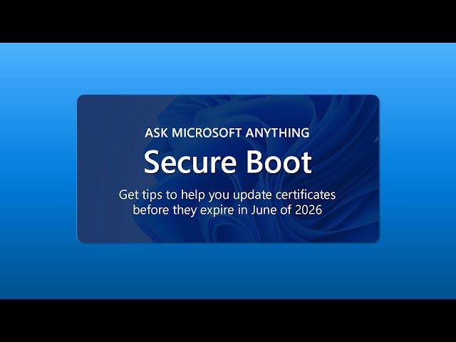 Secure Boot update