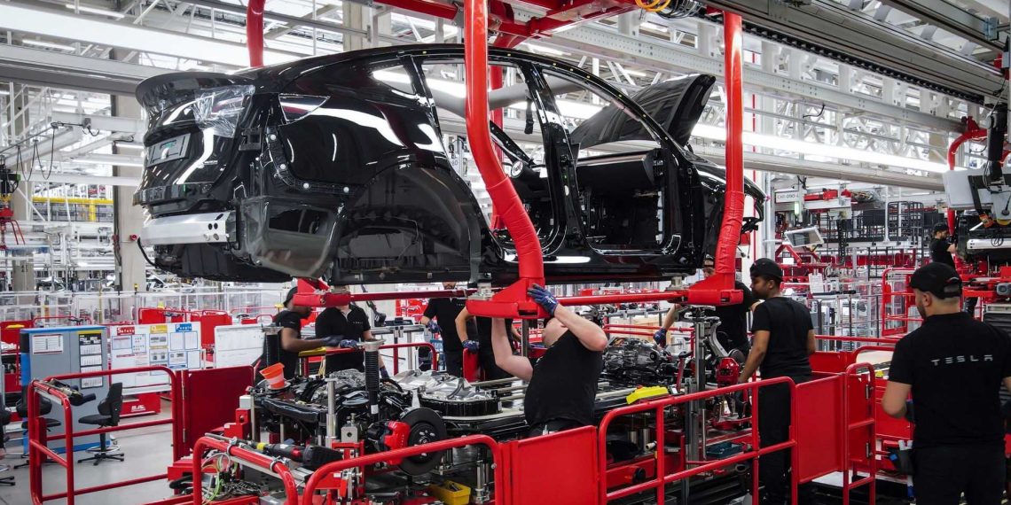 Tesla production milestone
